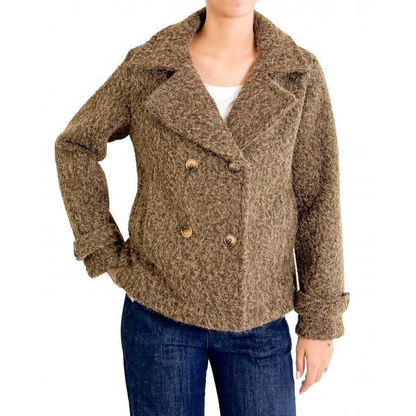 Cappotto in lana cotta doppio petto 